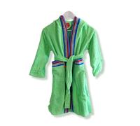 Accappatoio JUNIOR spugna con cappuccio GABEL Pongo verde