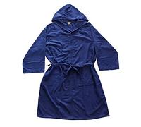 ACCAPPATOIO MICROFIBRA BASSETTI TIME UOMO DONNA CON CAPPUCCIO (XL - 54 / 56, BLU - 1823)