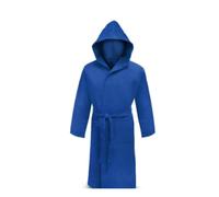 Accappatoio microfibra uomo donna unisex tasche cappuccio Bagno Piscina Irge