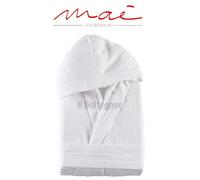 Accappatoio microspugna Compact salvaspazio Maé Via Roma 60 con cappuccio unisex