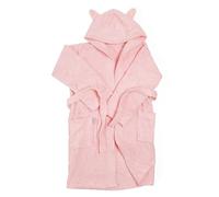 Accappatoio per bambini o bambina con cappuccio e tasche laterali | molto morbido e assorbente | spugna asciugamano 100% cotone | design cappuccio con orecchie