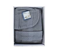 ACCAPPATOIO POMPEA IN SPUGNA 100% COTONE UOMO DONNA BAMBINO CON CAPPUCCIO