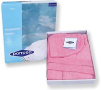 ACCAPPATOIO POMPEA IN SPUGNA 100% COTONE UOMO DONNA BAMBINO CON CAPPUCCIO