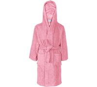 Accappatoio Rosa Per Bambine In Cotone Morbido Con Cappuccio Lusso 2-13 Anni