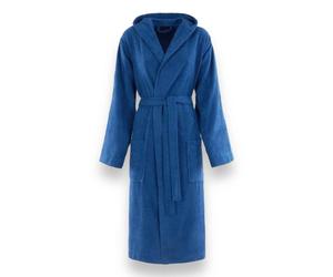 Accappatoio Salvaspazio in Microspugna Zucchi JOURNEY Bluette con Cappuccio