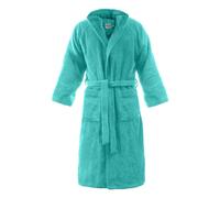 ACCAPPATOIO BASSETTI dream BIMBO BIMBA BAMBINO BAMBINA CON CAPPUCCIO TAGLIA ANNI 5-6 - 7-9 - 10-12 SPUGNA DI PURO COTONE 360gr/m² (Acquamarina - VK, ANNI 7/9)