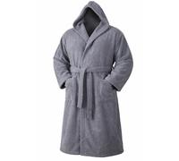 Accappatoio Spugna Unisex TAGLIE FORTI Cotone Cappuccio Grandi Calibrato Curvy