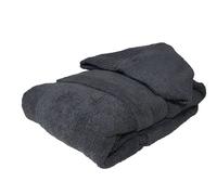 Caleffi Minorca Accappatoio con Cappuccio, Cotone, Antracite, L, 74920