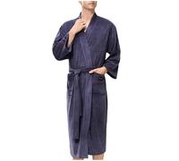 Accappatoio Tinta Unita Unisex Adulto in Cotone Accappatoio con Cappuccio in Cotone Accappatoi Con Cappuccio Calda Vestaglia Da Camera Accappatoi Con Cintura E 2 Tasche Loungewear per Piscina Casa