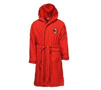 Accappatoio Uomo con Cappuccio Milan Calcio *02959 Bagno Piscina Mare-L