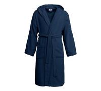 Accappatoio Uomo Donna con cappuccio POMPEA TAGLIA S - M - L - XL - XXL SPUGNA 360gr/m² in scatola (Blu 002, Taglia S/M)