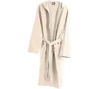 Accappatoio Uomo Donna Unisex - Nido D'Ape Piquet - 100% Cotone Cappuccio Tasche Laterali Lancetti Home Tortora (L)