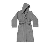 ACCAPPATOIO UOMO DONNA ZUCCHI SOLOTUO CON CAPPUCCIO TAGLIA L 50/52 DA VIAGGIO MICROSPUGNA DI PURO COTONE 100% 230gr/m² (OMBRA - 1736)