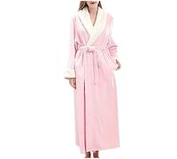 Accappatoio Uomo Spugna,Le Signore Indossano L'Accappatoio Autunno Home Inverno e la Camicia da Notte degli Indumenti da Notte delle Donne