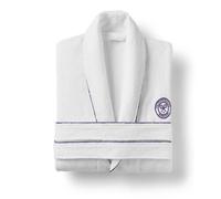 Accappatoio Wimbledon Cotton Terry Baseline Robe - white/purple - Bianco