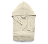 Accappatoio Zucchi Basics Journey Uomo Donna Con Cappuccio Taglia S - M - L - XL Microspugna Spugna Di Puro Cotone 260gr/m² (Naturale 42, M - 46/48)