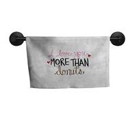 Accardo,Salvato I Love You More,Towel Typography Design with Graphic Donut Sprin