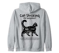 Accarezzare Il Gatto per Principianti Divertente Amante dei Gatti Felpa con Cappuccio