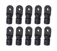Accarugty 10Pcs Nylon Tubo Eye End Cap 25Mm Per Bimini Top Fitting Hardware Marine Boat Yacht Inside Eye End Canopy Tubo End Per Bimini Top Boat Marine Tenda Tubi