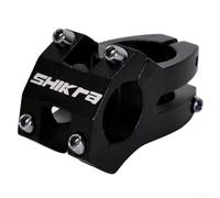 Accarugty Attacco manubrio in lega di alluminio per bici da strada e mountain bike, lunghezza 35 mm, morsetto per manubrio da 25,4 mm, forcella sterzo da 28,6 mm, cavo (nero)