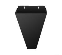 Accarugty Cono per uccidere il pollame, con retro piatto, imbuto in acciaio resistente, per galline, galli, tacchini, fino a 3,6 kg, resistente alla ruggine, colore nero (grande)