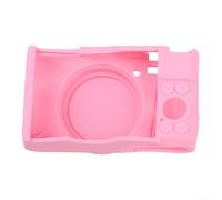 Accarugty Custodia morbida in silicone per Canon PowerShot SX740 SX730, sottile, antigraffio, con copriobiettivo, protezione leggera (rosa)