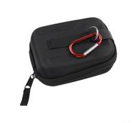 Accarugty Custodia per telemetro da golf, durevole, custodia rigida Oxford ed EVA per campo laser, borsa portatile con fibbia e clip per cintura per attrezzi da caccia, rosso (nero)