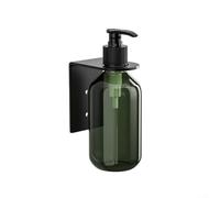 Accarugty Dispenser di sapone da parete in acciaio inox, bottiglia manuale a pompa con supporto per gel doccia, shampoo, balsamo, capacità 300 ml (1 bottiglia A)