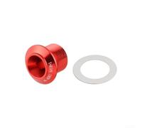 Accarugty Kit di bulloni autoestraenti per pedivella per bicicletta M30 per SRAM per dub, tappi in lega Alusmallum e set di guarnizioni per riparazione bici da strada, MTB, rosso, oro argento (rosso)