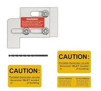 Accarugty Kit di interblocco generatore in alluminio, accessorio di sicurezza per interruttore principale e integrazione generatore, adatto a pannelli da 150/200 A, compatibile con Gould (SD-100A)