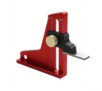 Accarugty Misuratore di profondità per sega da tavolo, regolabile da 0 a 60 mm, strumento di misurazione dell'altezza metrica e in pollici, robusta struttura in metallo, misurazione accurata della