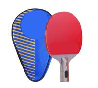Accarugty Racchetta da ping pong a sette stelle con gomma certificata ITTF, spugna in carbonio ad alta densità a 7 strati per un gioco offensivo veloce, include custodia protettiva (manico corto)