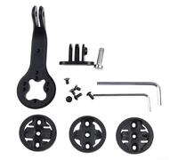 Accarugty Supporto per computer da bicicletta, per Garmin in lega di alluminio, compatibile con sistema Blendr, include clip per fotocamera e basi, per GPS da ciclismo