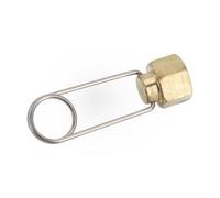 Accarugty Tappo per serbatoio gas da campeggio, Tappo di blocco di sicurezza in rame, Coperchio filettato per tanica piatta, Cucina per escursionismo, Spina connettore gas liquefatto-, Accessori per