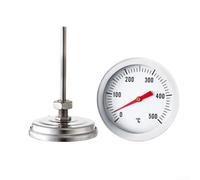 Accarugty Termometro da forno in acciaio inossidabile, misura 0-500 °C, sensore resistente al calore lungo 70 mm, raccordo filettato M8, strumento di monitoraggio della temperatura di precisione