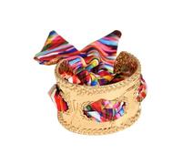 Accattivante nastro lega Vintage ispirare stili floreali gioielli da donna pezzi dichiarazione occasioni multiple indossare gioielli nastro colorato