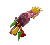 Accattivante sofisticato acrilico pappagallo Pin gioielli portatile accessorio per eventi a tema abiti eleganti abbigliamento casual gioielli a tema animale, Misura unica, come descritto
