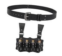 Accattivante stile punk in pelle PU cintura set contenente bottiglia multiuso alchimie accessori costume di Halloween da collezione set di attrezzi da gioco di ruolo, S1., Taglia unica