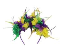 Accattivanti fasce con piume per martedì grasso, accessori per capelli per ragazze, accessori per capelli in maschera, martedì grasso, fascia per capelli, ornamento per capelli da donna