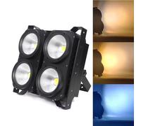 ACCECATORE LED 4 X 50 W BIANCO CALDO + NATURALE BLINDER DMX COLOR CHANGE STROBO