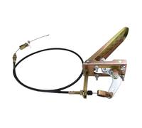 Acceleratore a Pedale con Cavo per Trattore Caricatore Veicolo Agricolo Escavatore Camion Barca Motosega Motozappa Tosaerba Universale Controllo Motore Pedale Cavo Acceleratore (1,5 m cavo con pedale)