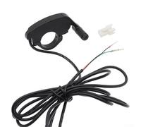 Acceleratore a pollice a 3 pin per scooter elettrico ed ebike, 22 mm, regolatore di velocità per manubrio destro con accelerazione a spinta in avanti (testa maschio)