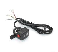 Acceleratore a pollice per bici elettriche e scooter, dotato di indicatore LED e interruttore autobloccante, compatibile con 24 V 36 V 48 V (36 V)