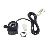 Acceleratore a pollice per bici elettriche e scooter, dotato di indicatore LED e interruttore autobloccante, compatibile con 24 V 36 V 48 V (48 V)