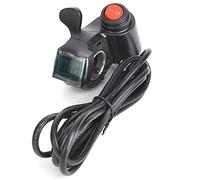 Acceleratore a Pollice per Bici Elettrici Voltmetro con Display a LED Interruttore per Veicoli Scooter Elettrico