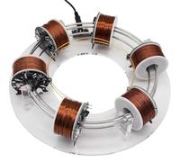 Acceleratore circolare elettromagnetico, 6 bobine, attrezzatura didattica scientifica con sensore magnetico, potenza a bassa tensione 12 V per esperimenti di apprendimento in classe