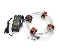 Acceleratore circolare elettromagnetico fai da te, modello ciclotrone senza spazzole, attrezzatura per esperimenti di fisica acrilica per l'istruzione scientifica e l'uso in laboratorio