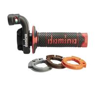 Domino Maniglia a gas KRK con rivestimento nero/rosso, nero