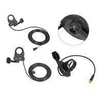 Acceleratore di regolazione della velocità per biciclette elettriche, costruito per controller da 12 V-72 V e compatibile con la maggior parte dei modelli di bici elettriche da manubrio da 22,5 mm (3
