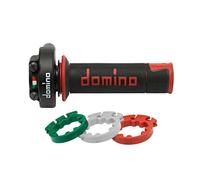 Domino Controllo Gas Corsa Breve XM2 con Manopole A450 - nero/rosso, bianco